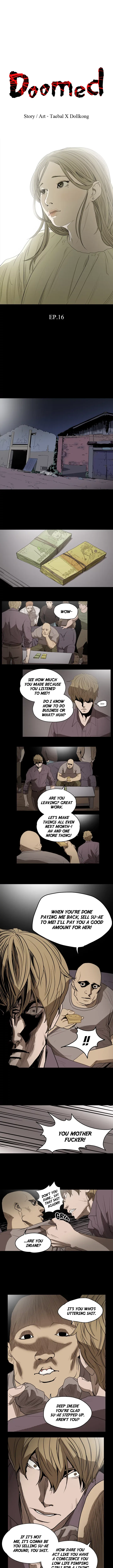 Read Doomed chapter 16 image 3 on Lezhin