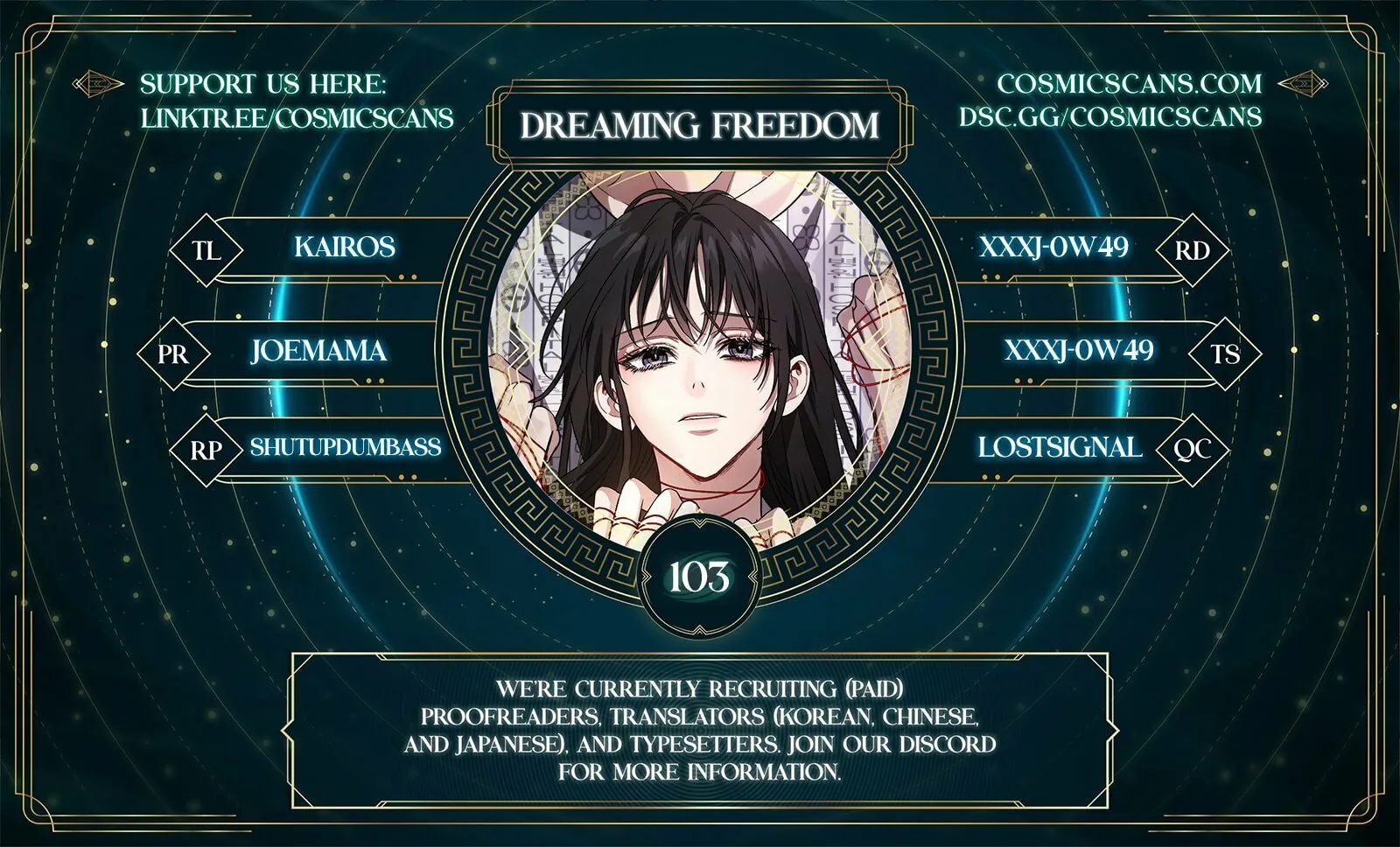 Read Dreaming Freedom chapter 103 image 0 on Lezhin