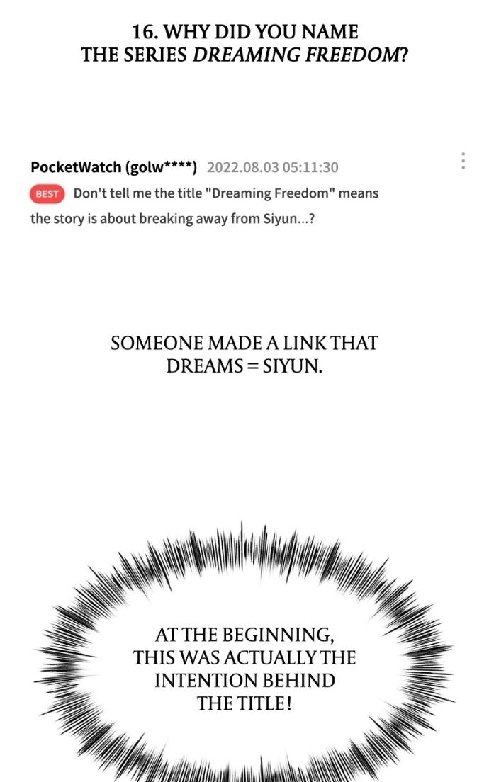 Read Dreaming Freedom chapter 169.5 image 52 on Lezhin