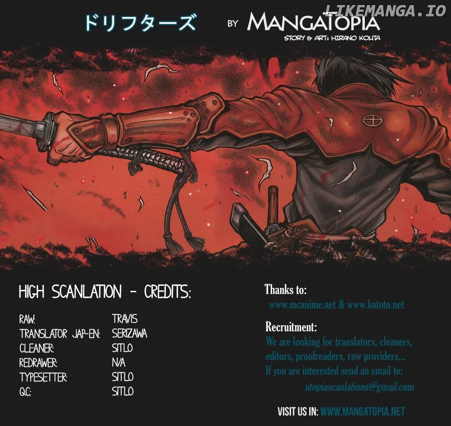 Read Drifters  Manga chapter 32 image 1 on Lezhin