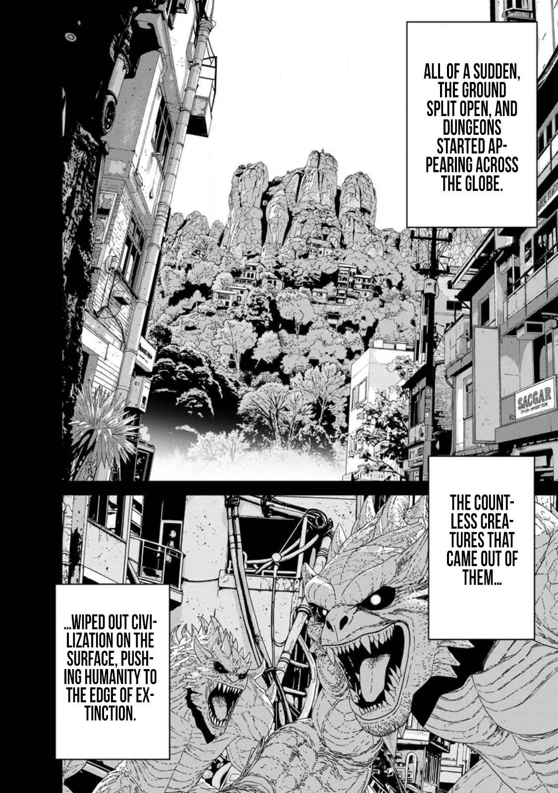 Dungeon de Tatakaitsuzukete 20-nen no Doutei Yuusha, Chijou ni Modottara Danjoubi 1:1000 no Sekai Datta Chapter 2.1 page 6 - 