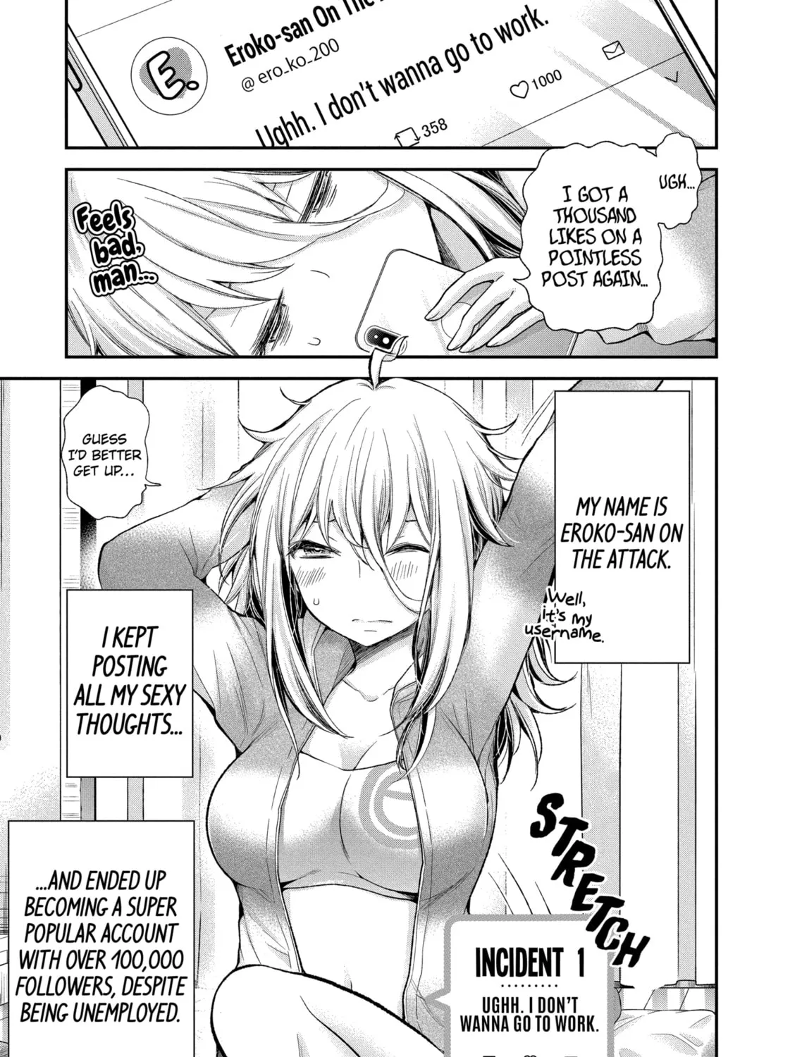 Read Eroko-san on the Attack chapter 1 image 0 on Lezhin