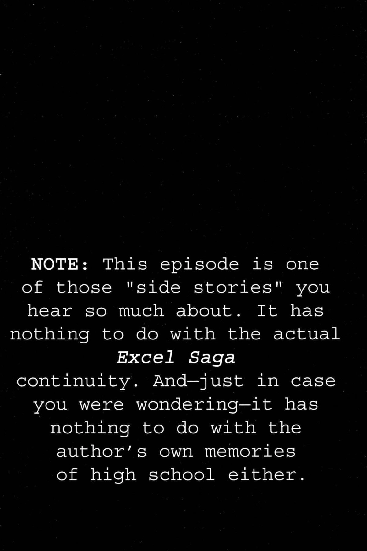 Read Excel Saga chapter 73 image 0 on Lezhin
