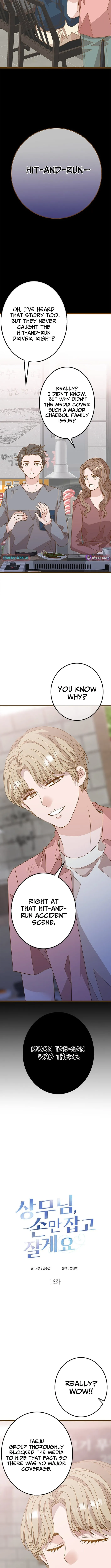 Read Executive, Let’s Just Hold Hands and Sleep chapter 16 image 1 on Lezhin