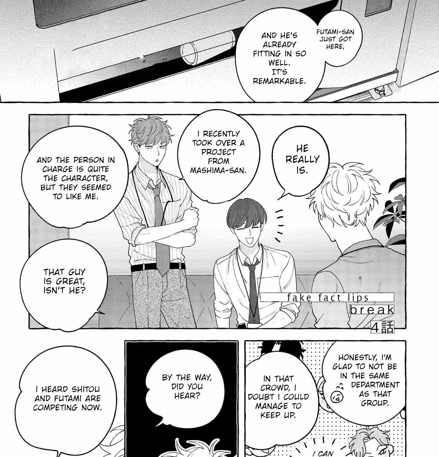 Read Fake Fact Lips break chapter 4 image 1 on Lezhin