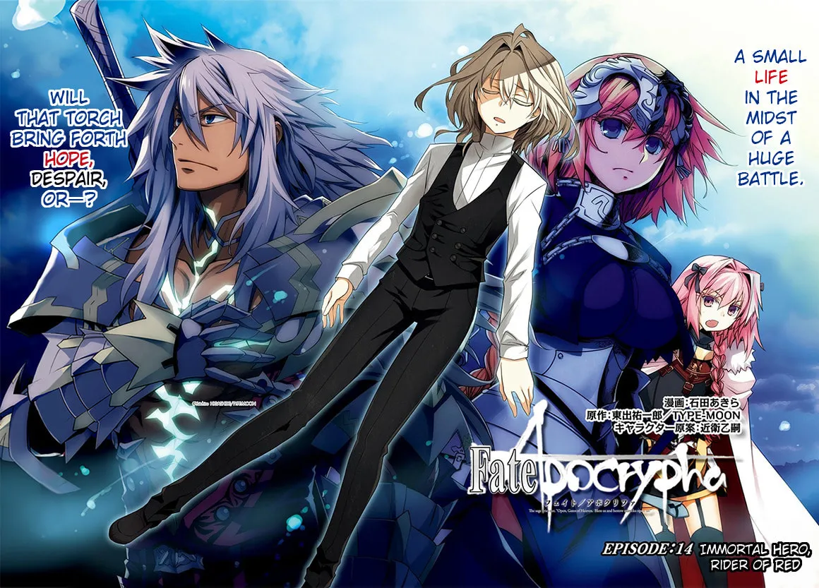Read Fate/Apocrypha chapter 14 image 1 on Lezhin
