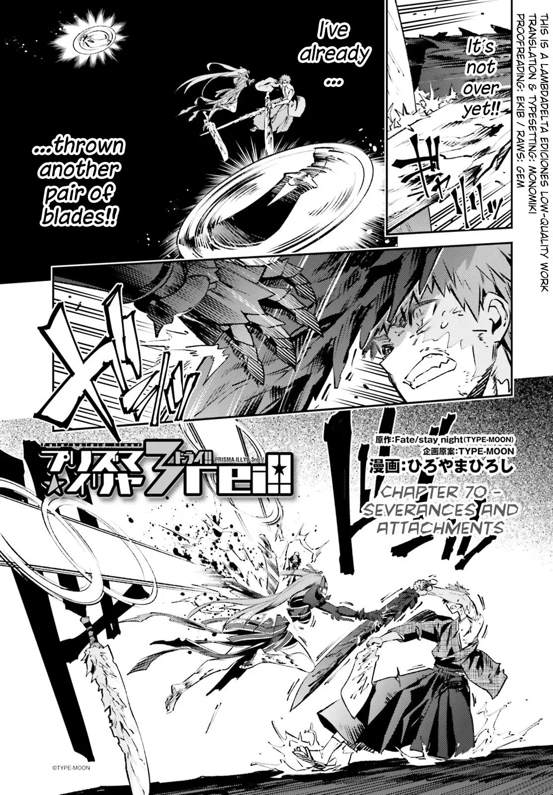 Fate/kaleid Liner Prisma Illya Drei! Chapter 70 page 3 - 