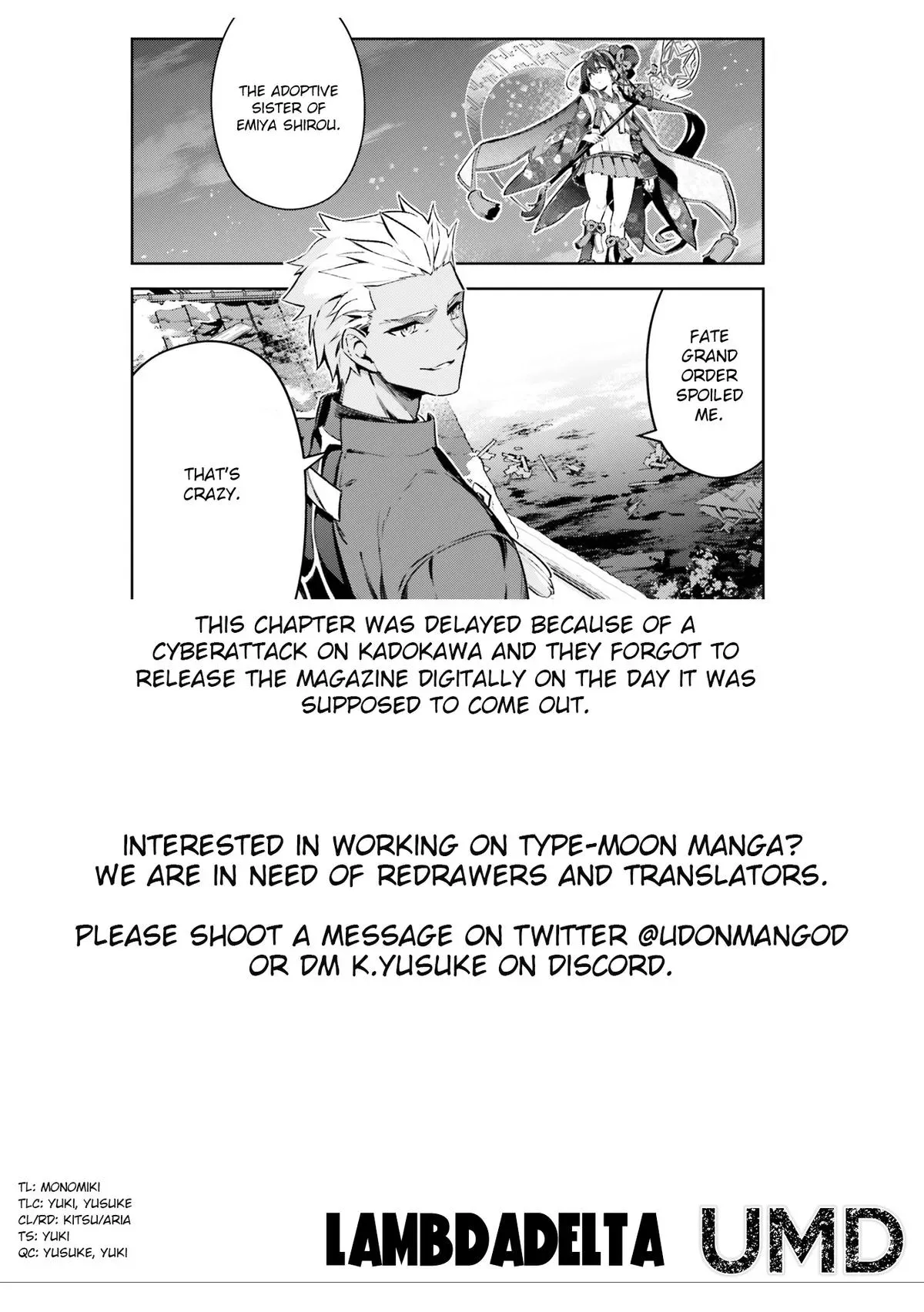 Fate/kaleid Liner Prisma Illya Drei! Chapter 74.1 page 13 - 