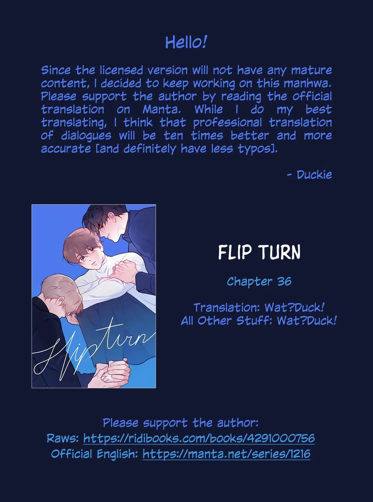 Read Flip Turn chapter 35.99 image 0 on Lezhin