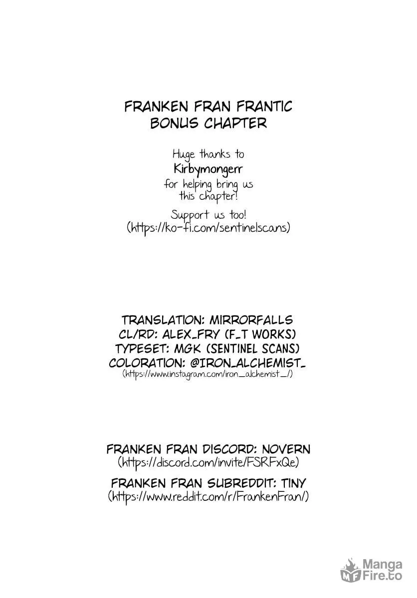 Read Franken Fran Frantic chapter 31.5 image 4 on Lezhin