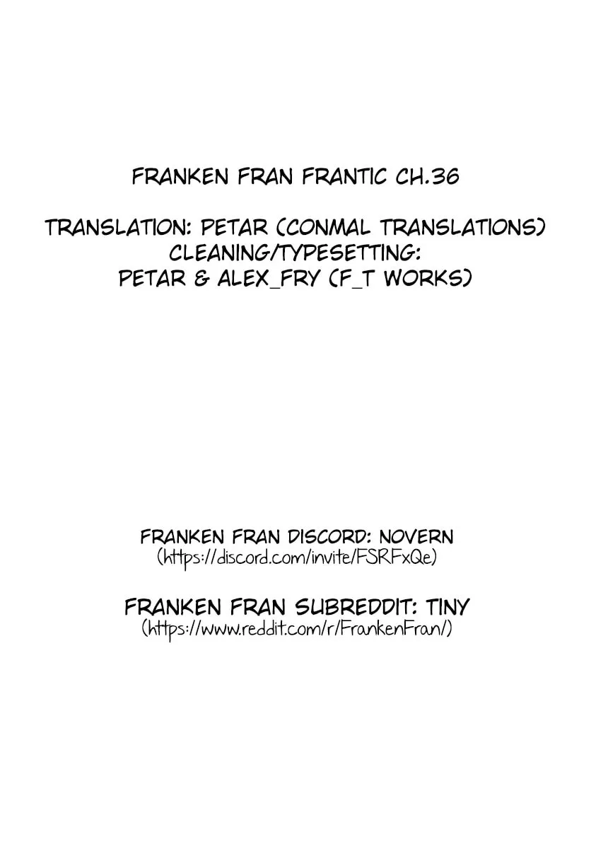 Read Franken Fran Frantic chapter 36 image 22 on Lezhin