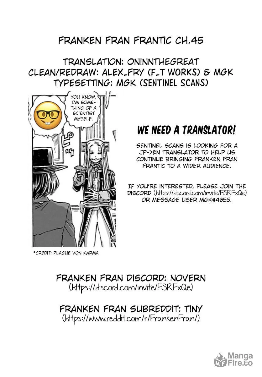 Read Franken Fran Frantic chapter 45 image 23 on Lezhin