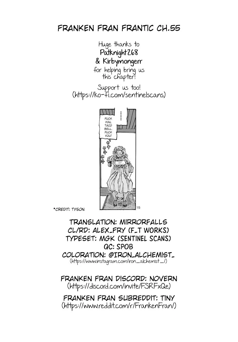 Read Franken Fran Frantic chapter 55 image 25 on Lezhin