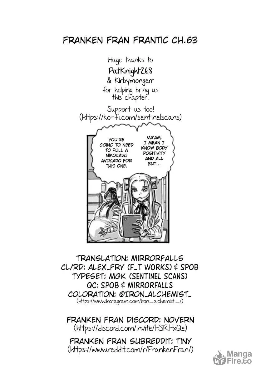 Read Franken Fran Frantic chapter 63 image 23 on Lezhin