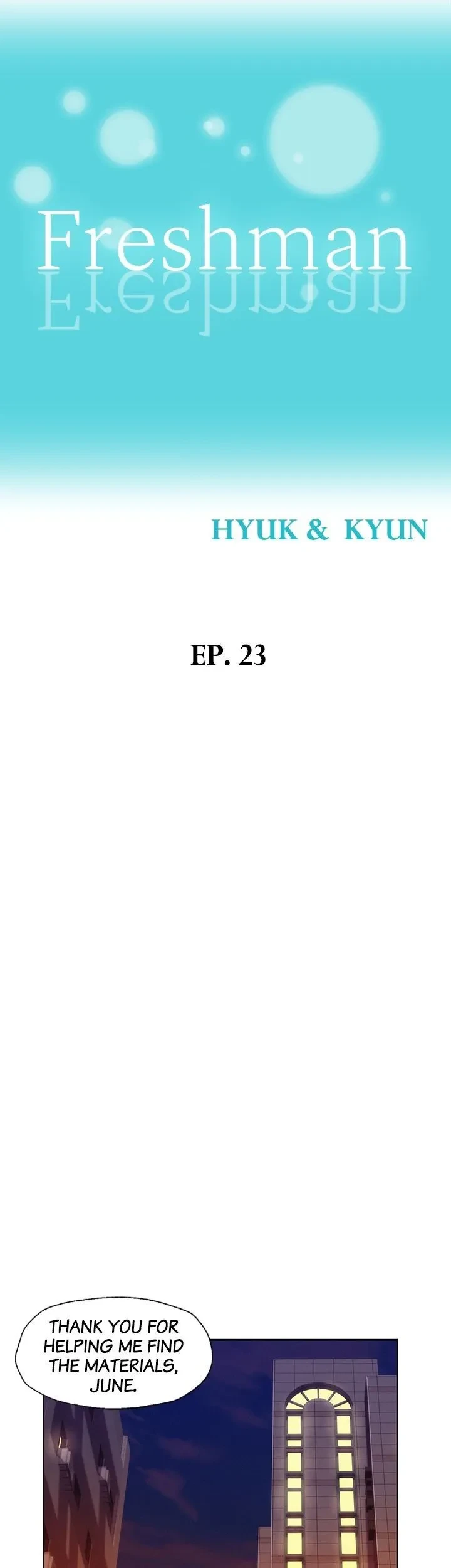 Read Freshman chapter 23 image 5 on Lezhin