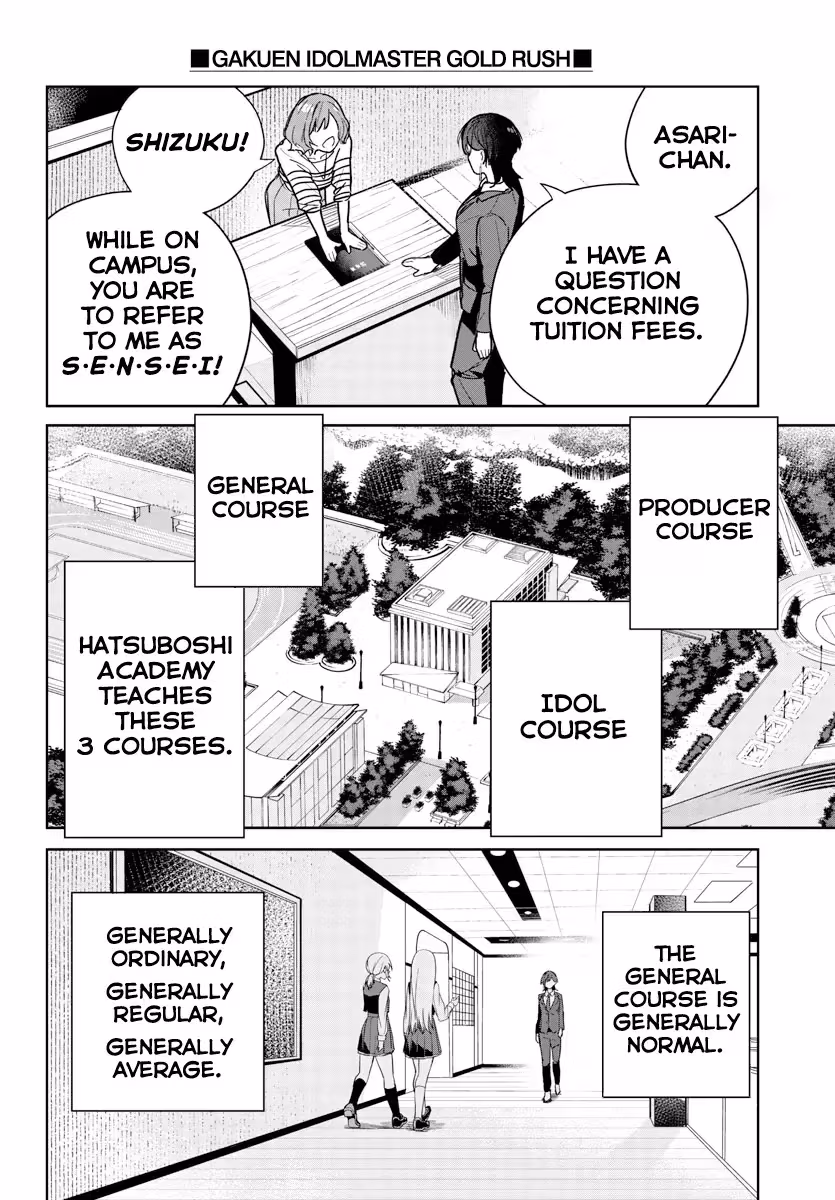 Read Gakuen Idolmaster Gold Rush chapter 2 image 6 on Lezhin
