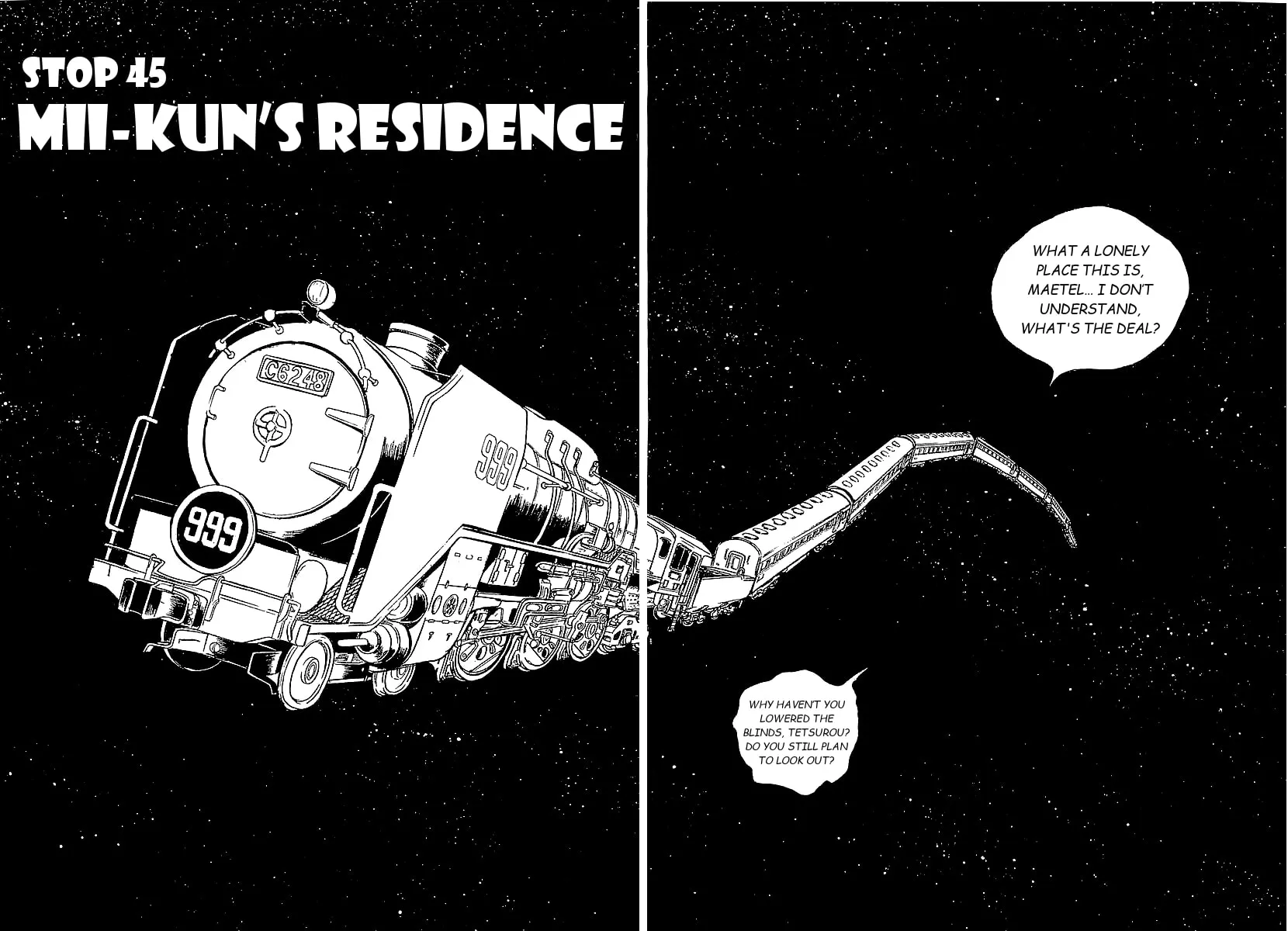 Read Galaxy Express 999 chapter 45 image 1 on Lezhin