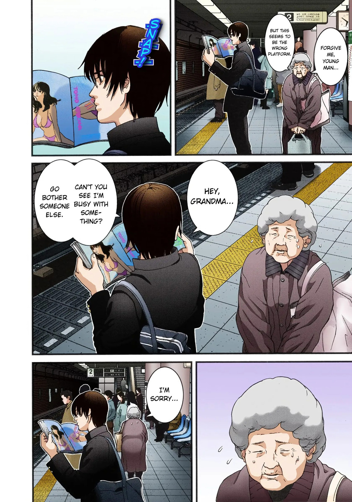 Read Gantz - Digital Colored Comics (Colored) chapter 1 image 7 on Lezhin