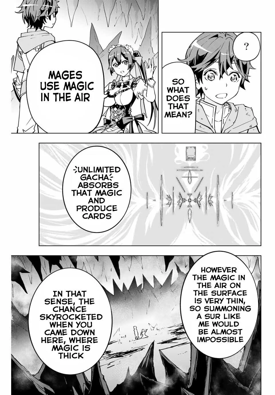 Read Gift "mugen Gacha" De Level 9999 chapter 2 image 11 on Lezhin