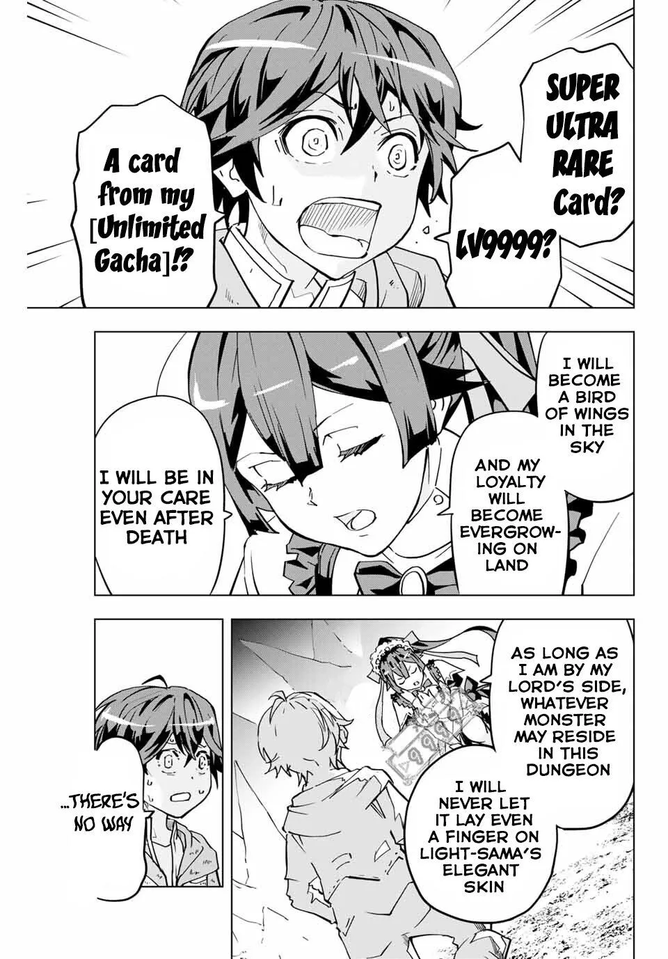 Read Gift "mugen Gacha" De Level 9999 chapter 2 image 7 on Lezhin