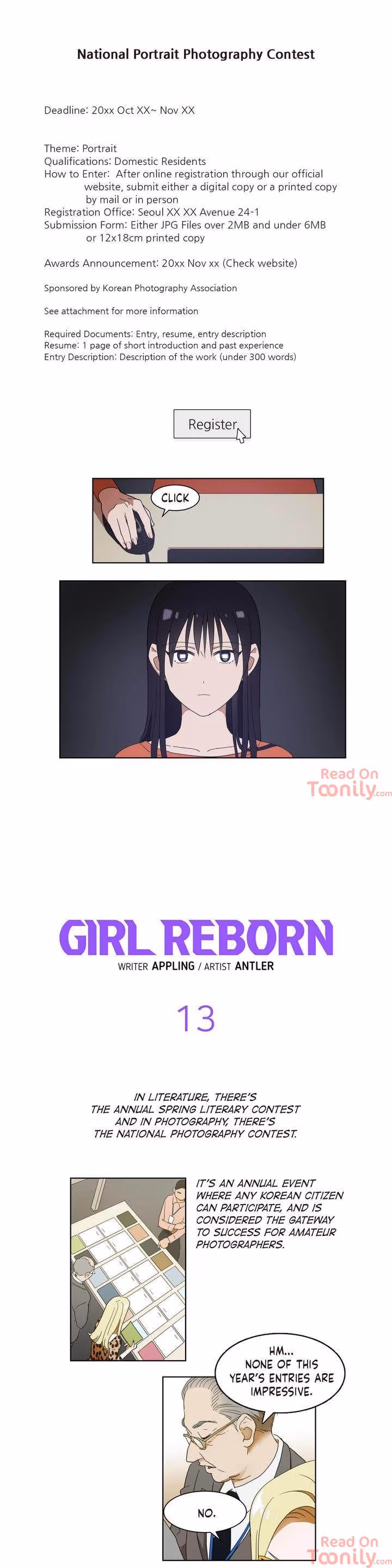Girl Reborn Chapter 13 page 1 - 