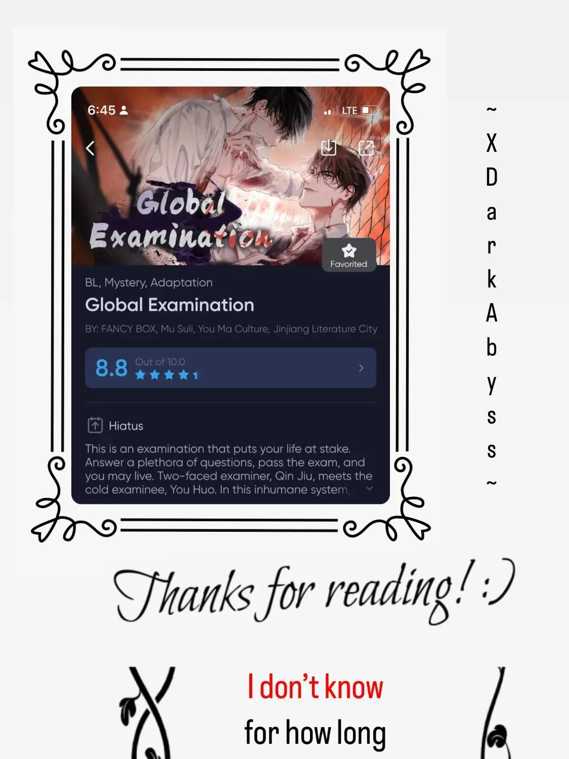 Read Global Examination chapter 1.2 image 0 on Lezhin