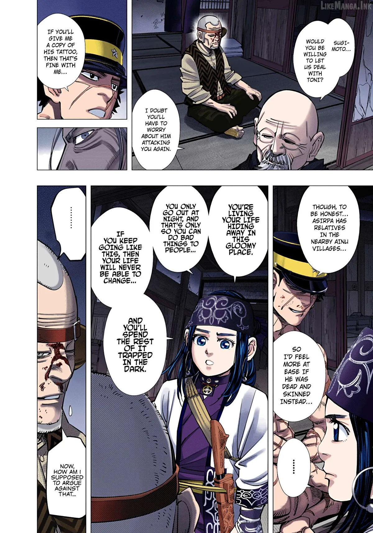 Golden Kamuy - Digital Colored Chapter 124 page 2 - 