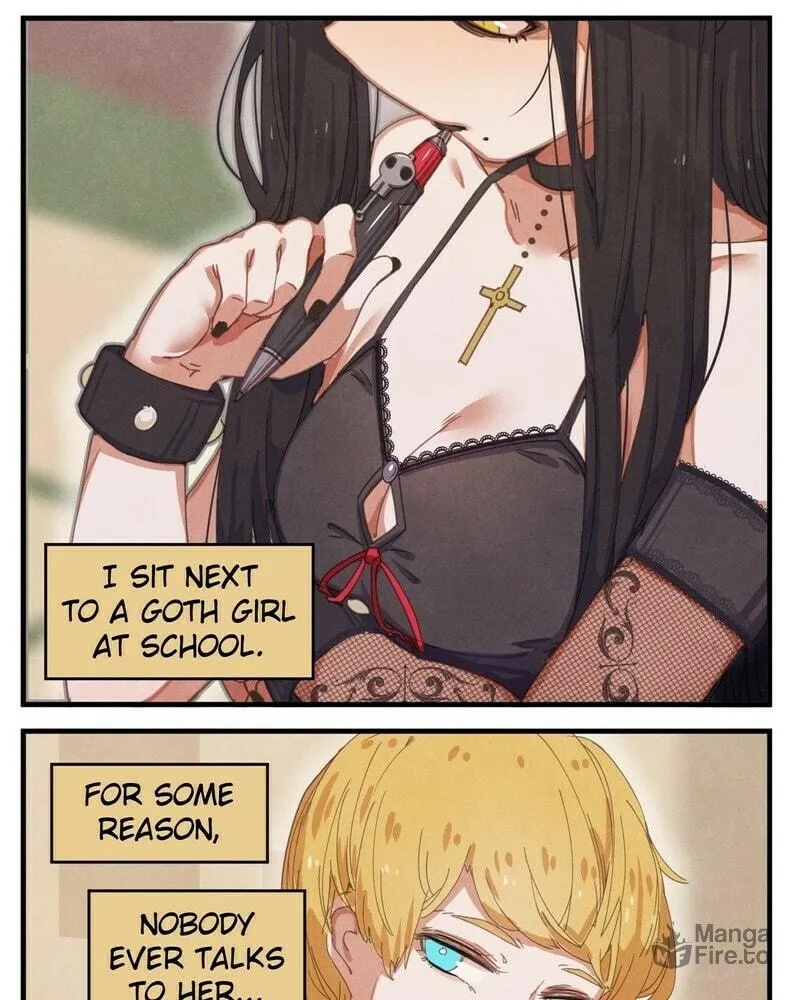 Goth Girl & The Jock (Colored) Chapter 1 page 3 - 