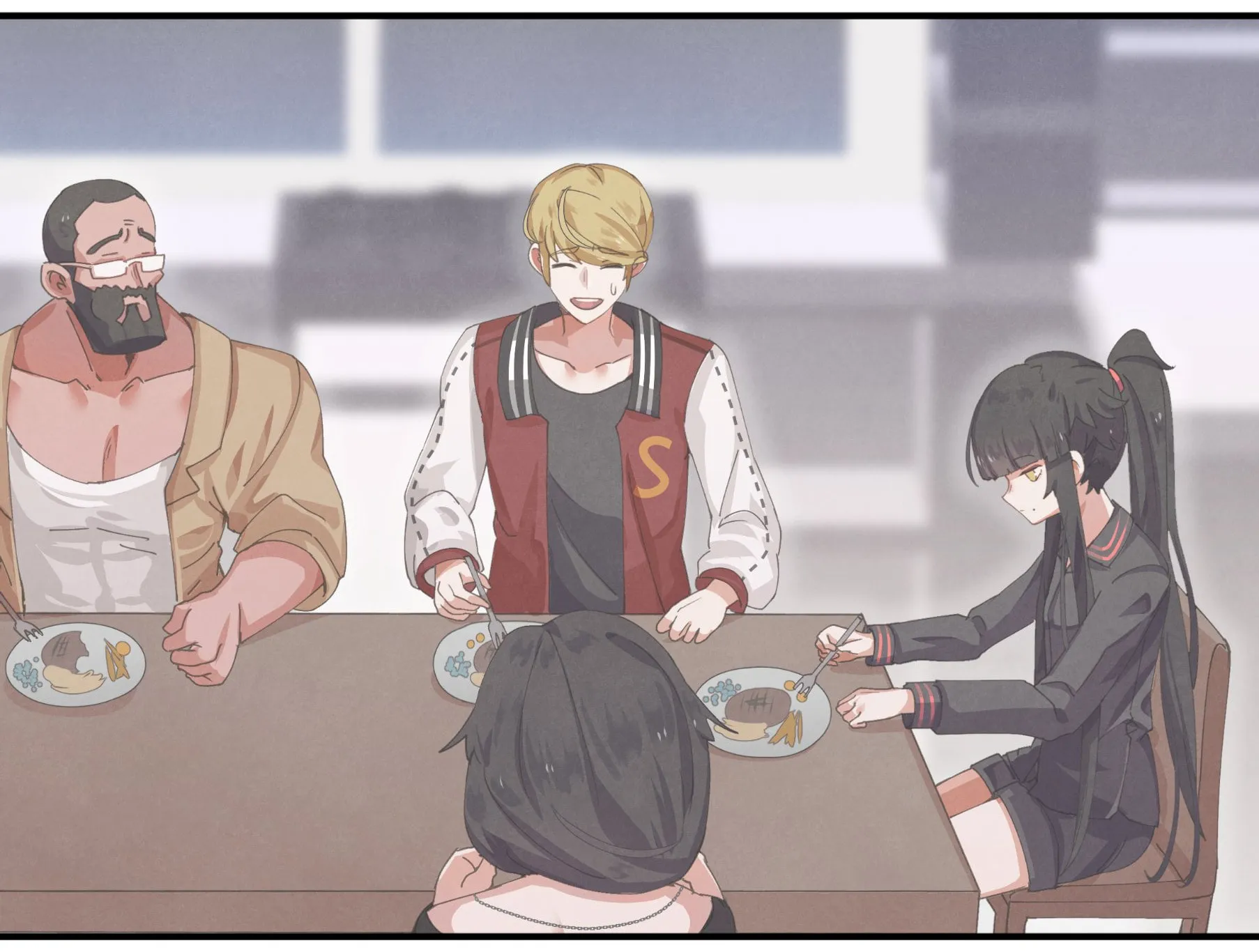 Goth Girl & The Jock (Colored) Chapter 28 page 5 - 