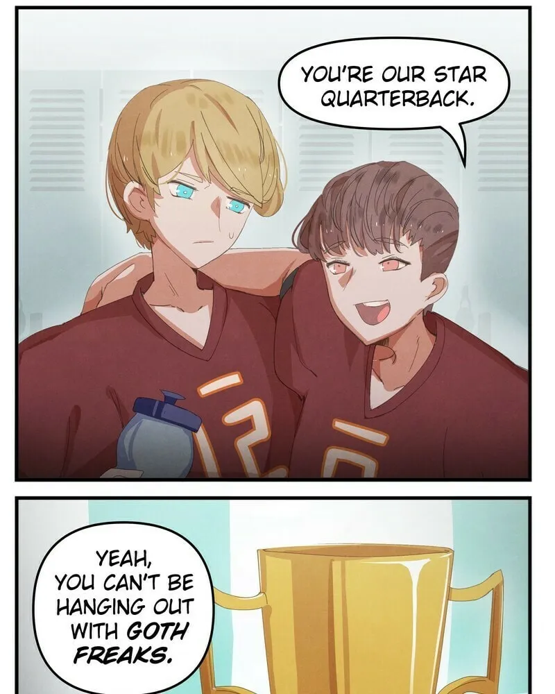 Goth Girl & The Jock (Colored) Chapter 8 page 2 - 