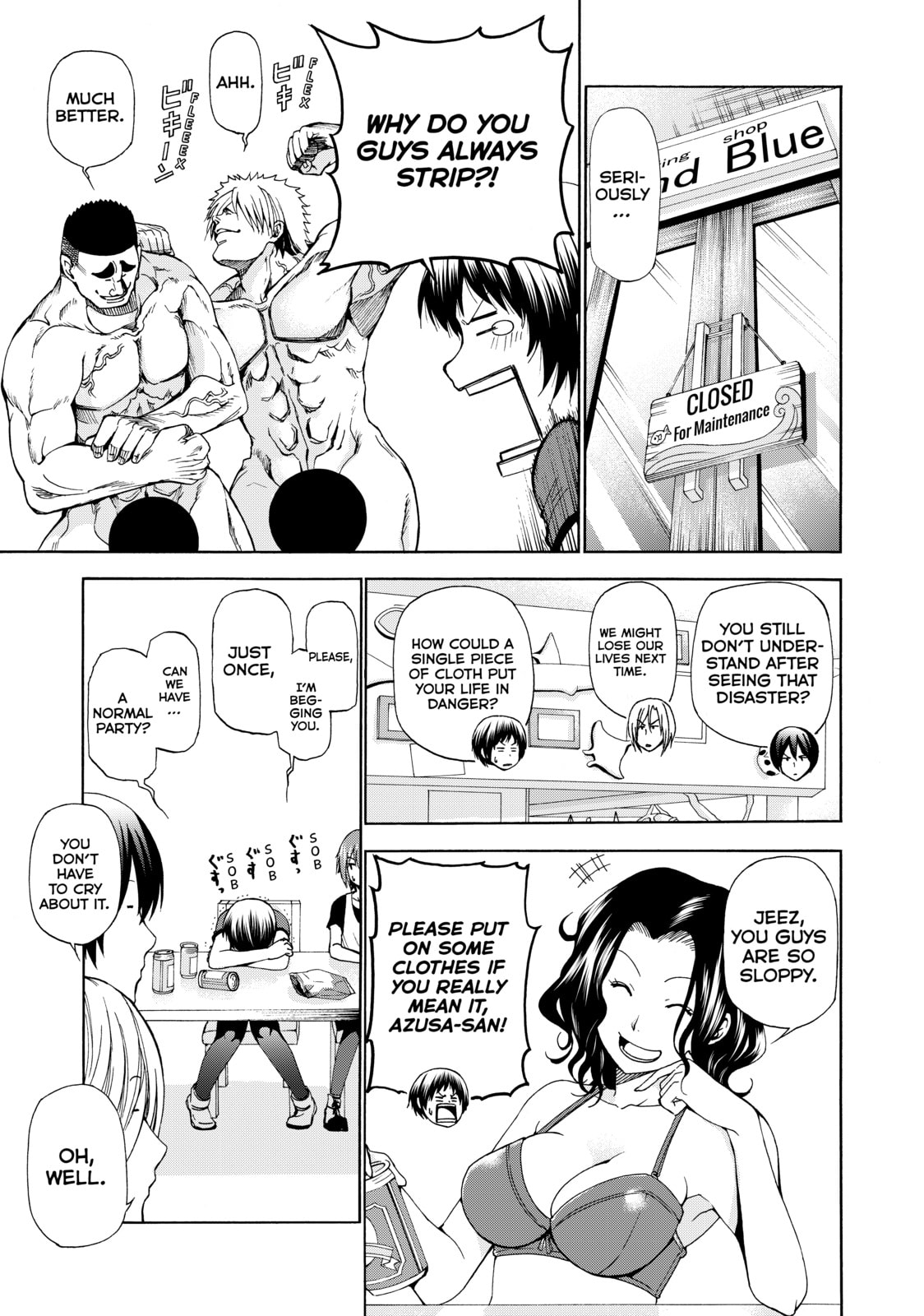 Read Grand Blue Dreaming chapter 12.1 image 2 on Lezhin