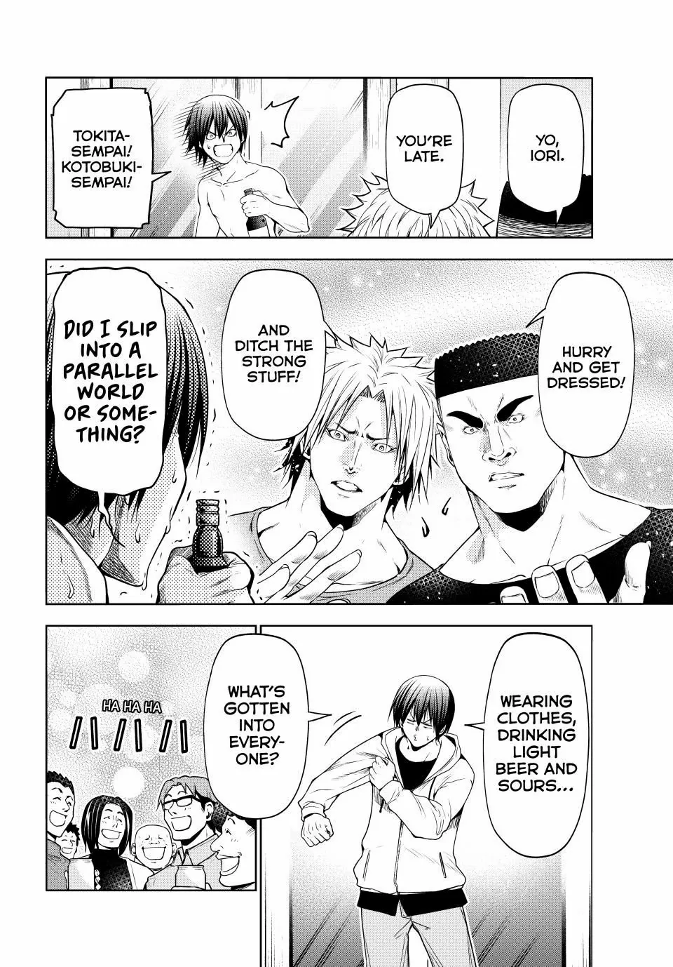 Read Grand Blue chapter 100 image 12 on Lezhin