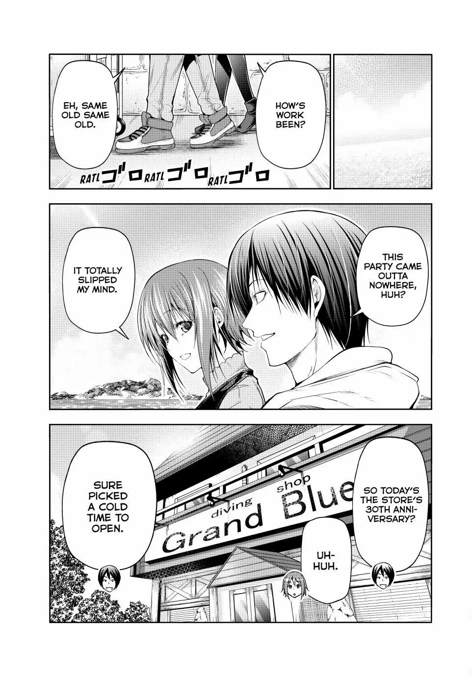 Read Grand Blue chapter 100 image 4 on Lezhin