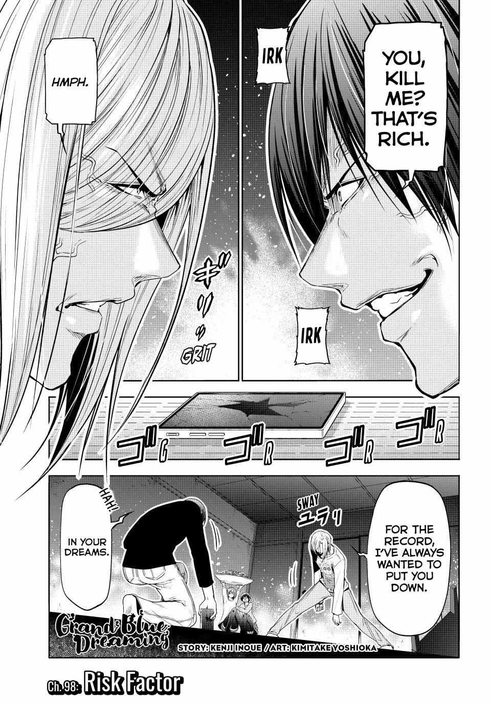 Read Grand Blue chapter 98 image 1 on Lezhin