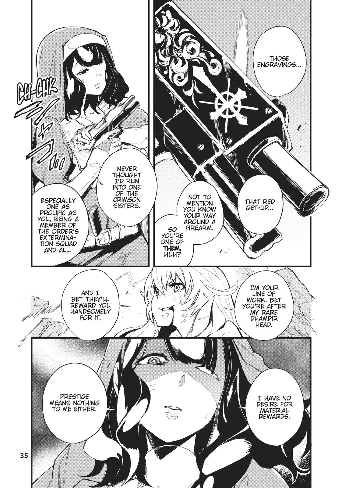 Read GUNBURED × SISTERS chapter 1 image 34 on Lezhin