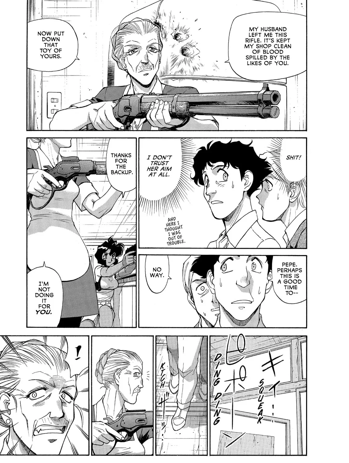 Read GUNSMITH CATS BURST chapter 4 image 12 on Lezhin