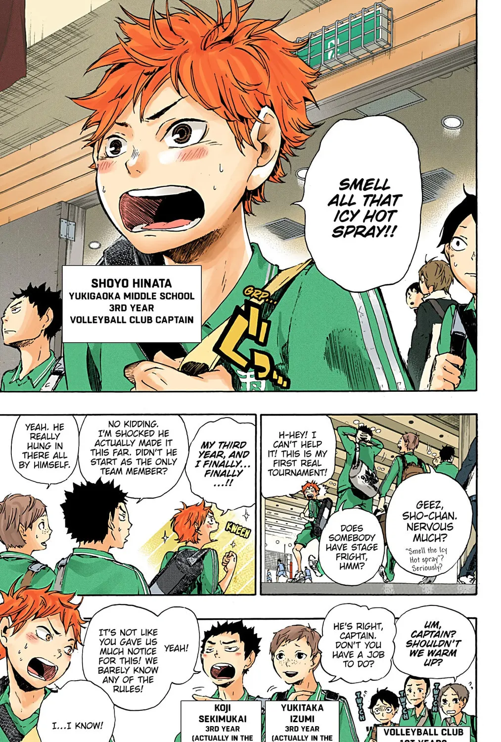 Read Haikyu!! (Official Colored) (Colored) chapter 1 image 18 on Lezhin