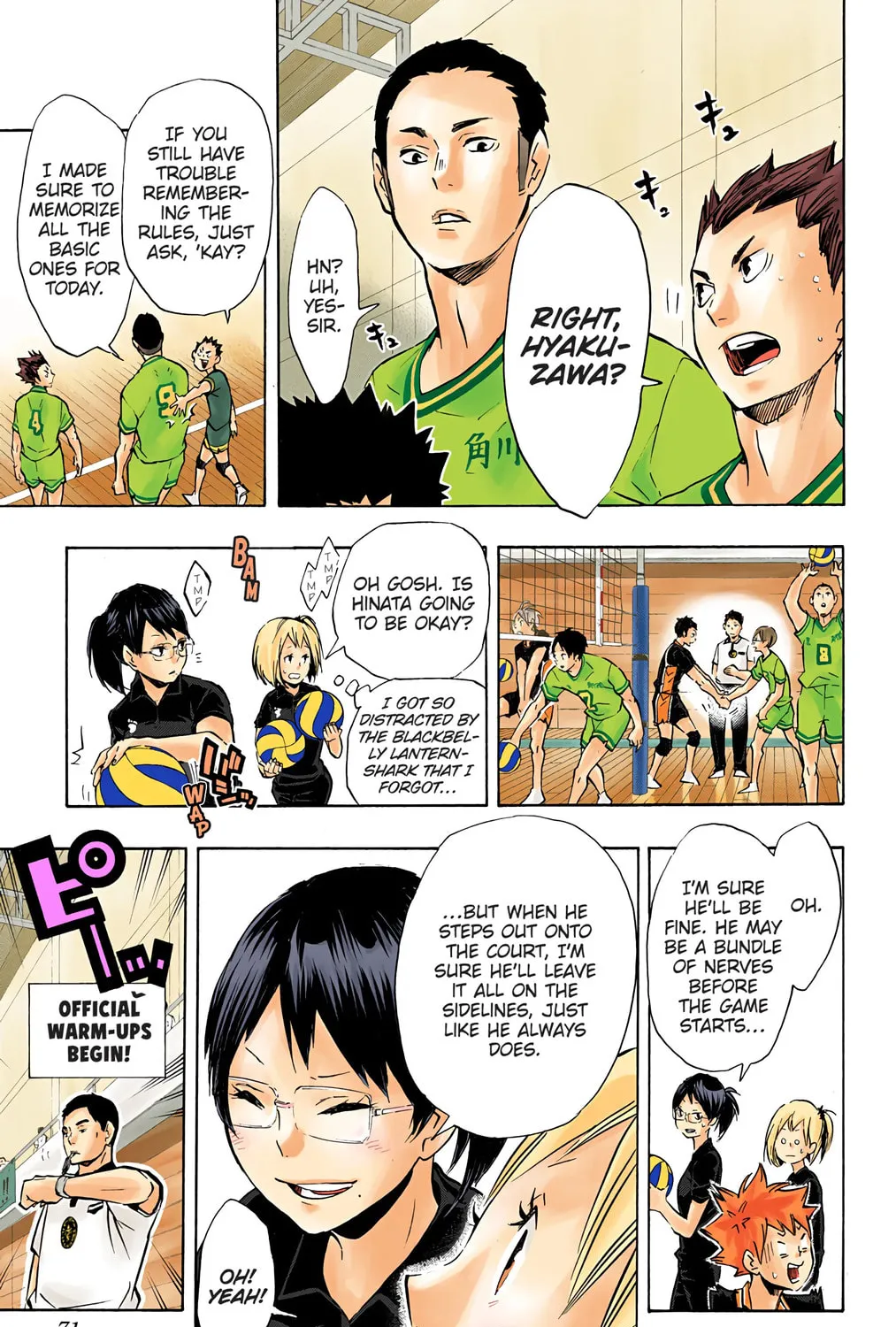 Read Haikyu!! (Official Colored) (Colored) chapter 102 image 8 on Lezhin
