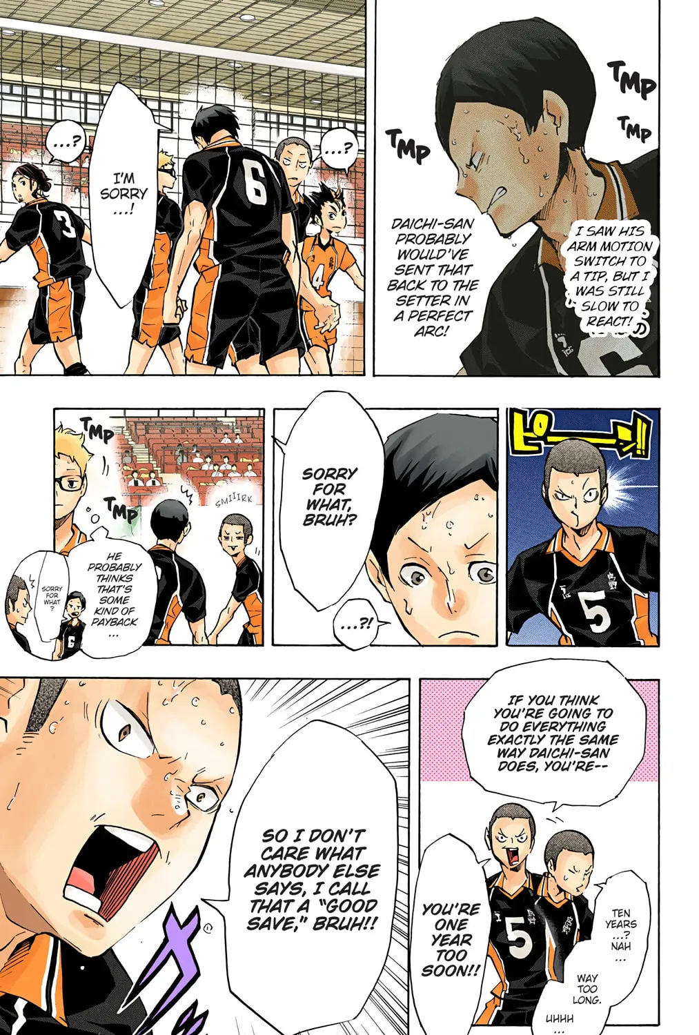 Read Haikyu!! (Official Colored) (Colored) chapter 122 image 12 on Lezhin