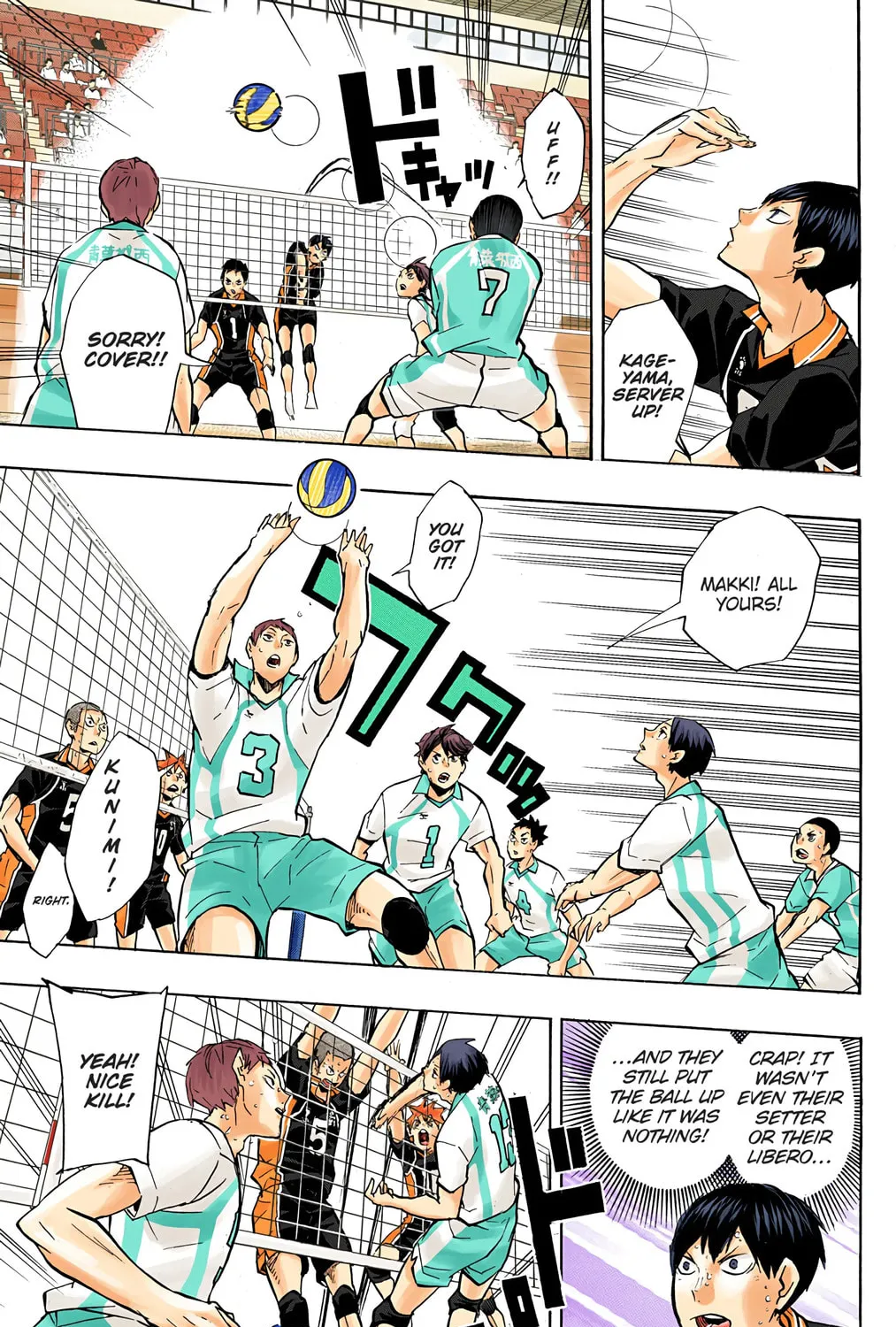Read Haikyu!! (Official Colored) (Colored) chapter 131 image 8 on Lezhin