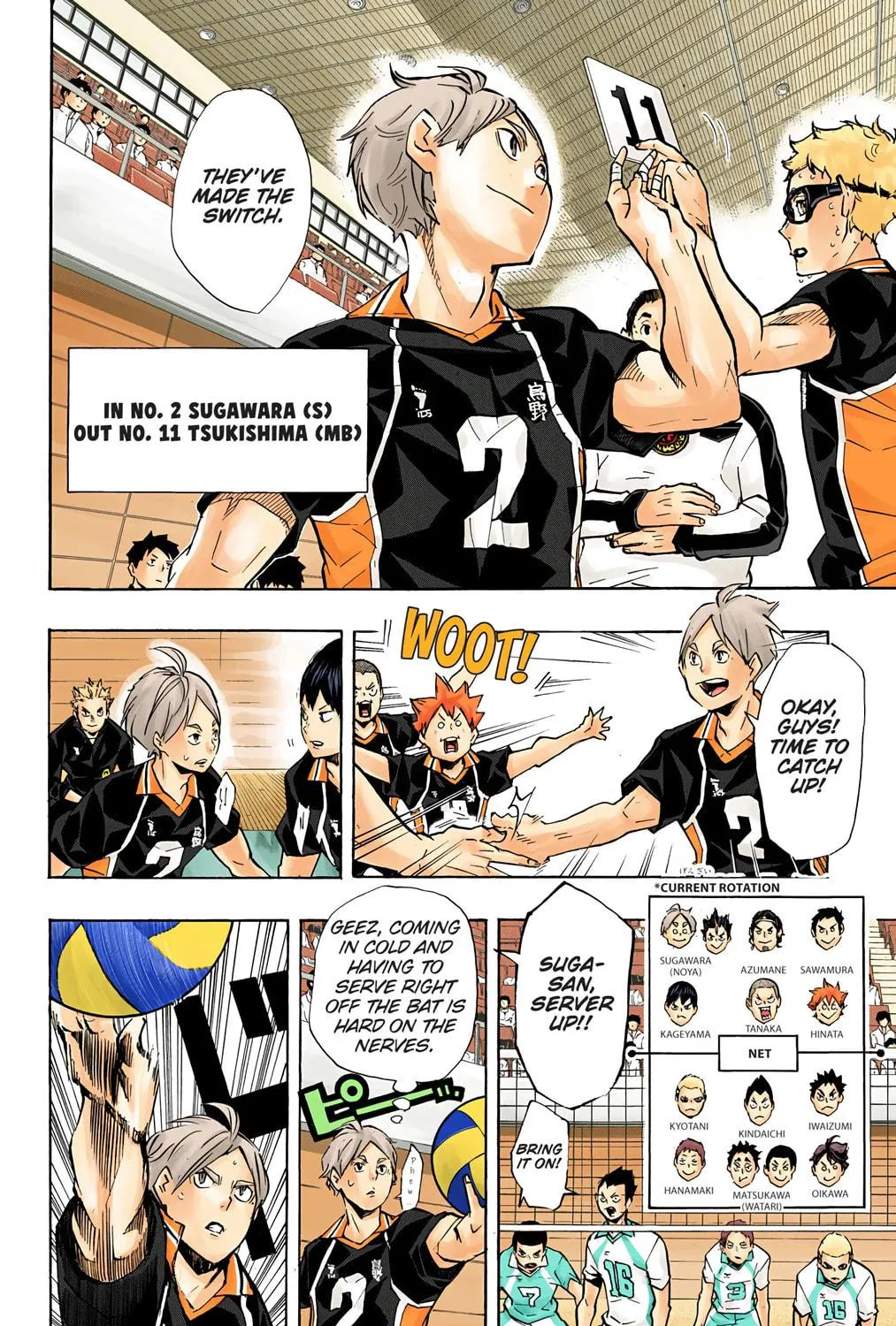 Read Haikyu!! (Official Colored) (Colored) chapter 134 image 16 on Lezhin