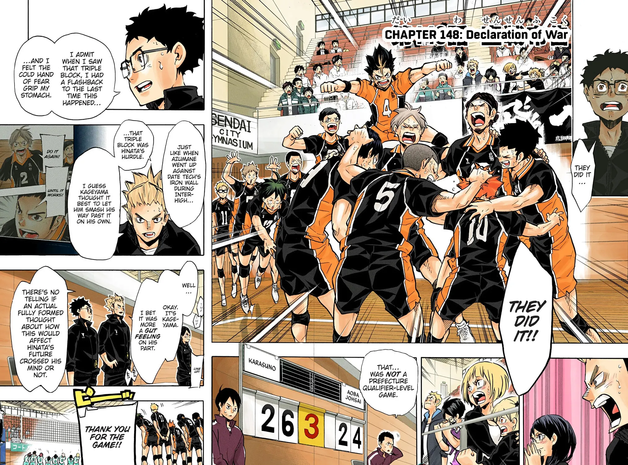 Read Haikyu!! (Official Colored) (Colored) chapter 148 image 2 on Lezhin