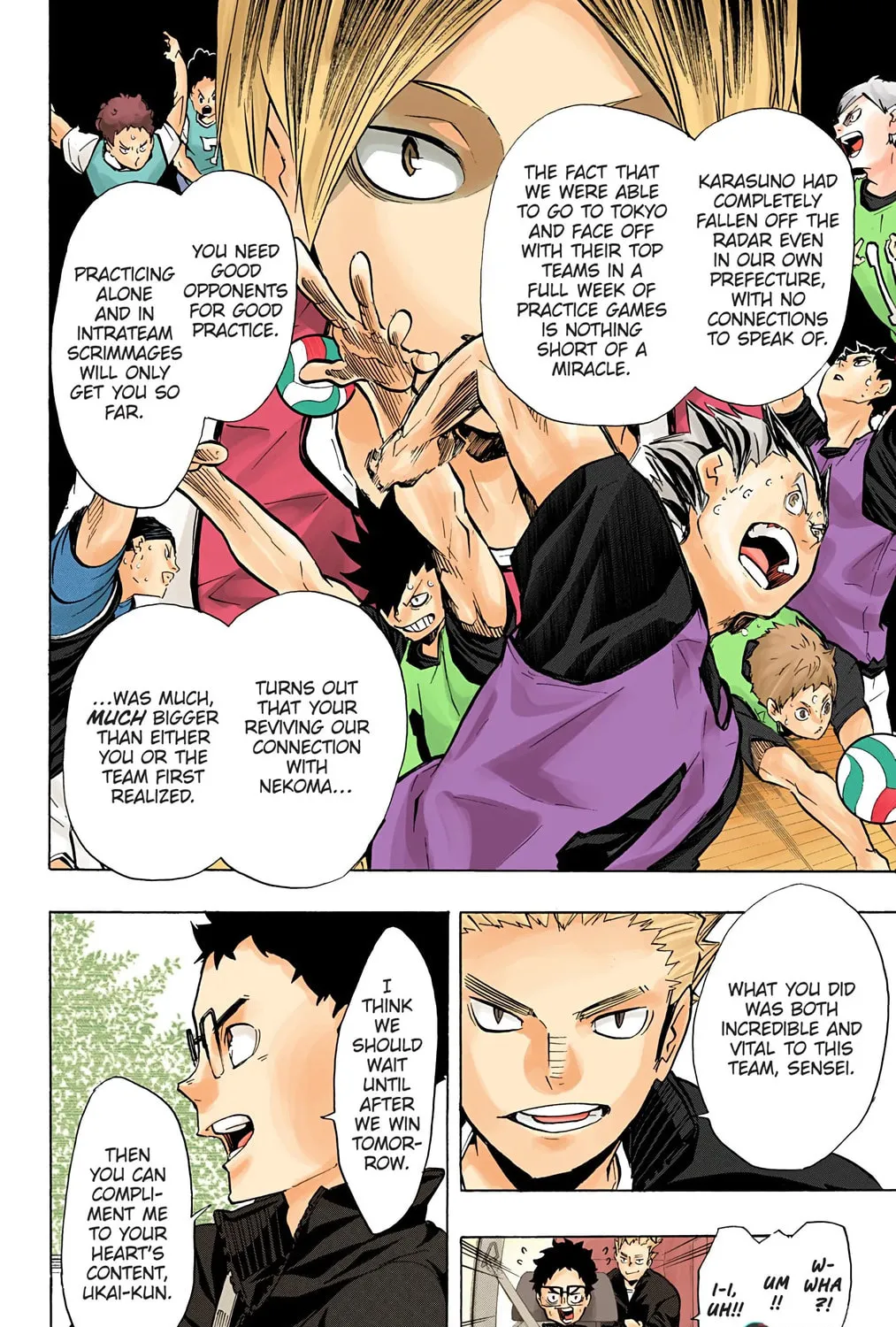 Read Haikyu!! (Official Colored) (Colored) chapter 149 image 2 on Lezhin