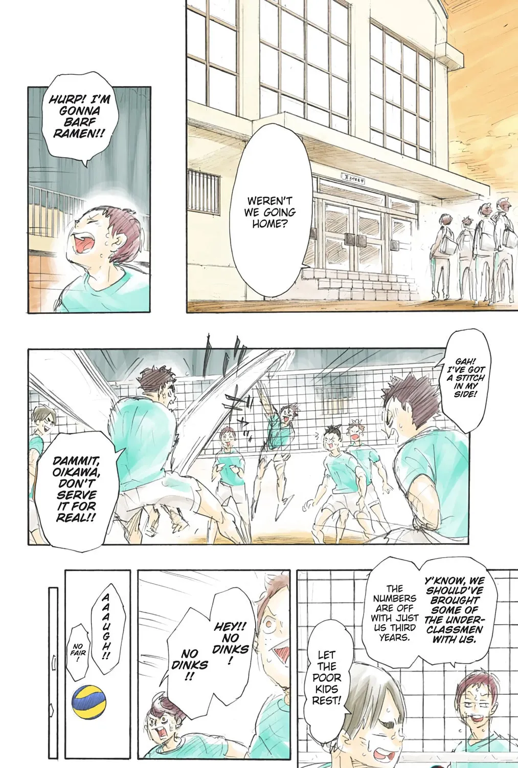Read Haikyu!! (Official Colored) (Colored) chapter 153.5 image 8 on Lezhin