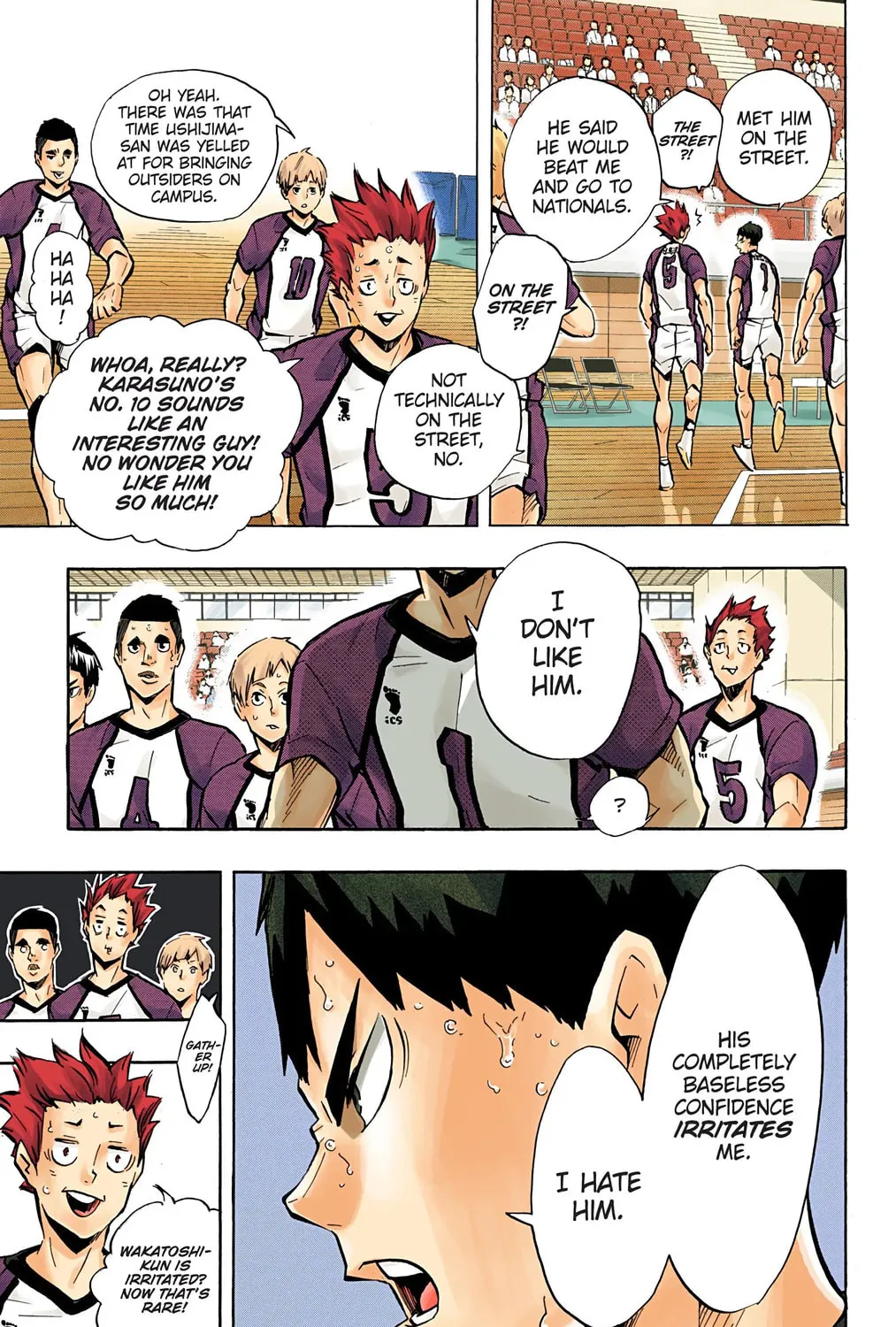 Read Haikyu!! (Official Colored) (Colored) chapter 155 image 12 on Lezhin