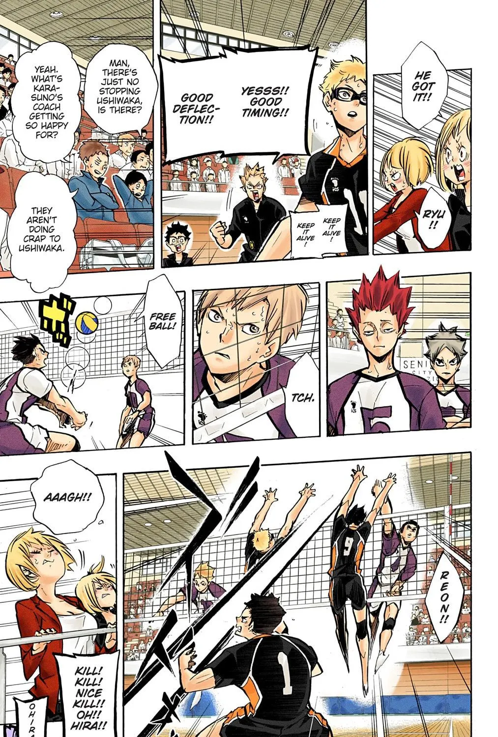 Read Haikyu!! (Official Colored) (Colored) chapter 159 image 16 on Lezhin