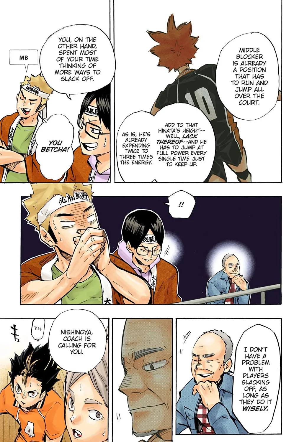 Read Haikyu!! (Official Colored) (Colored) chapter 170 image 8 on Lezhin