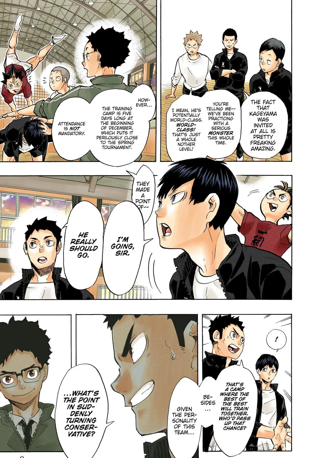 Read Haikyu!! (Official Colored) (Colored) chapter 208 image 14 on Lezhin