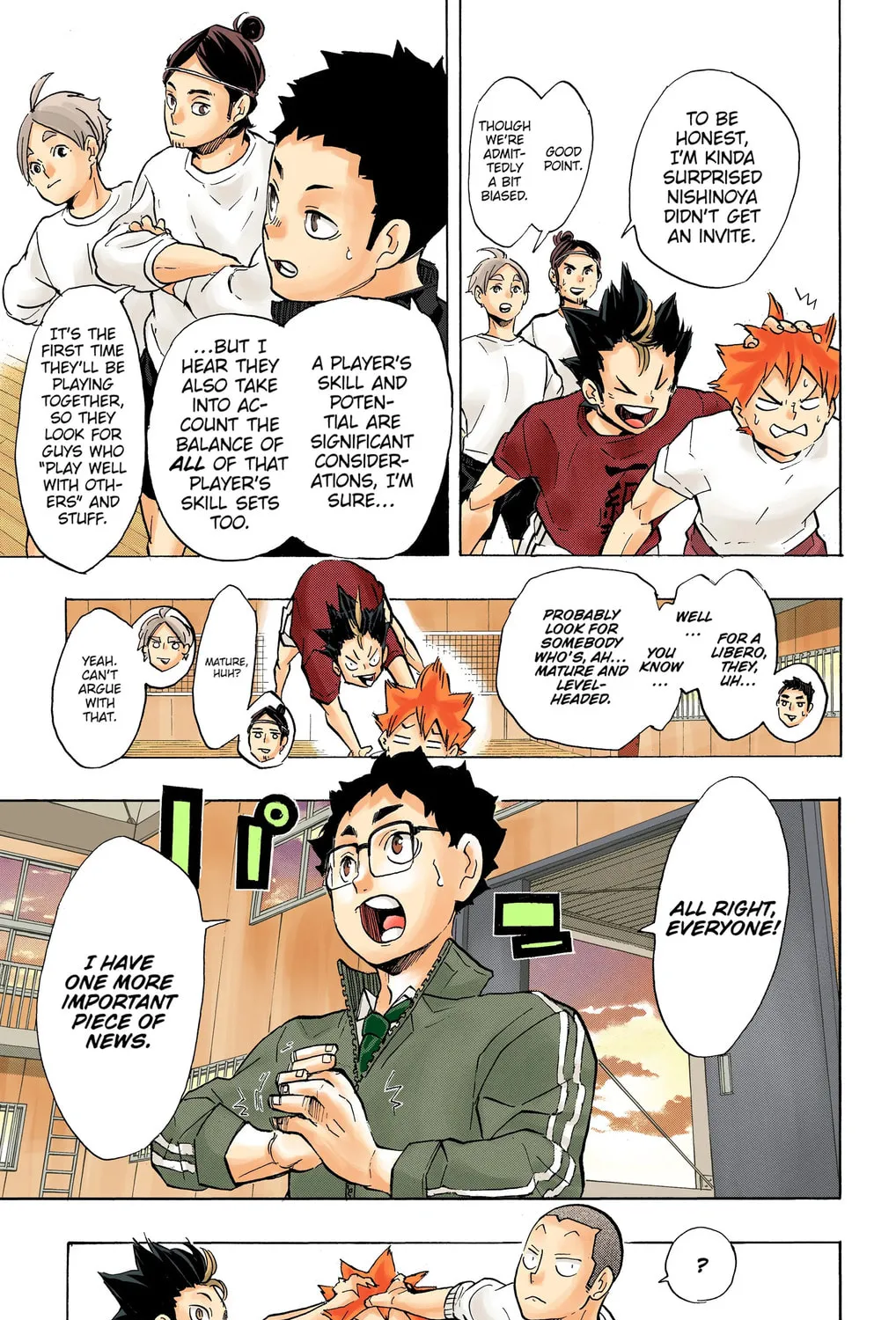 Read Haikyu!! (Official Colored) (Colored) chapter 208 image 18 on Lezhin