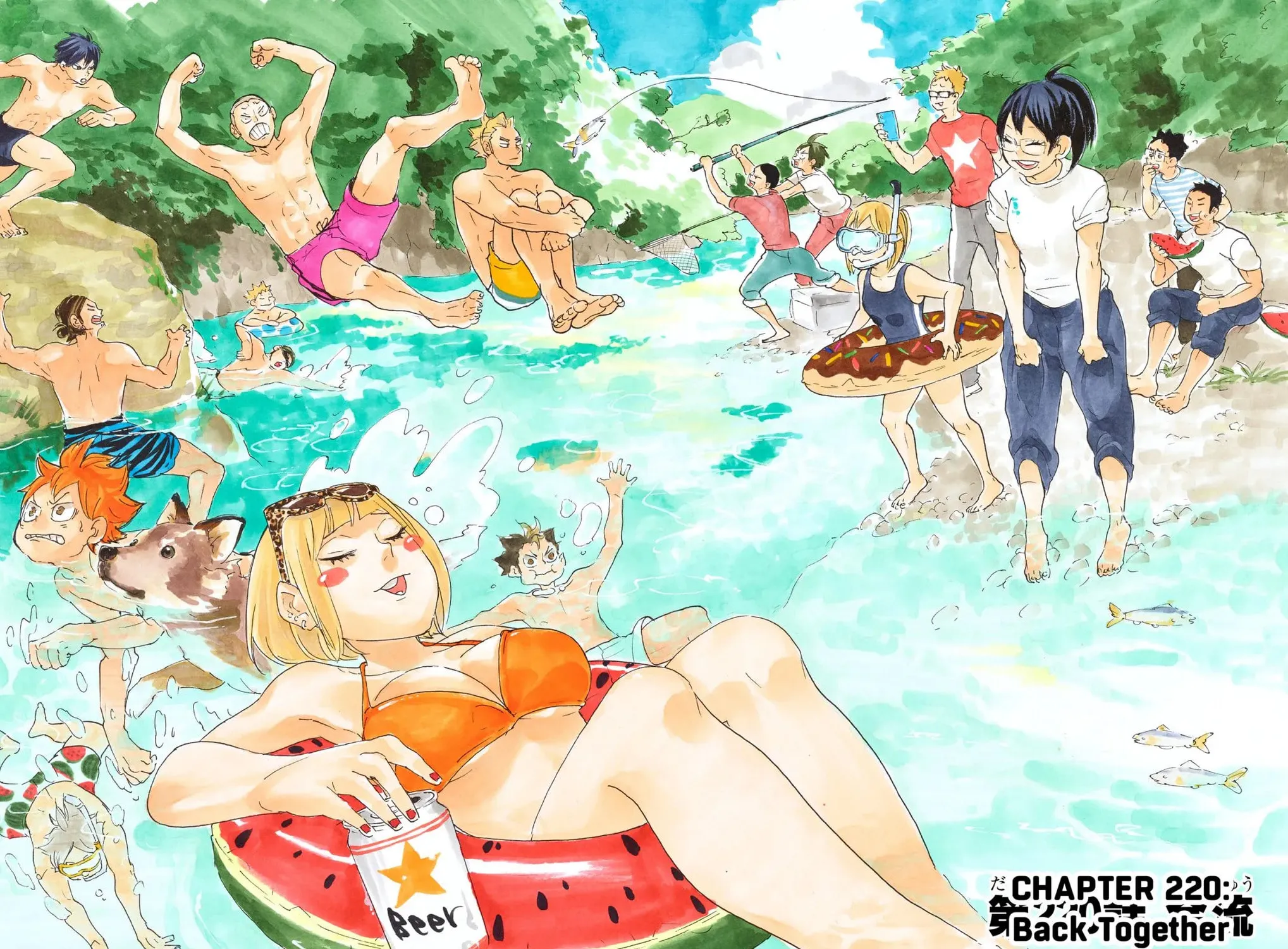 Read Haikyu!! (Official Colored) (Colored) chapter 220 image 2 on Lezhin